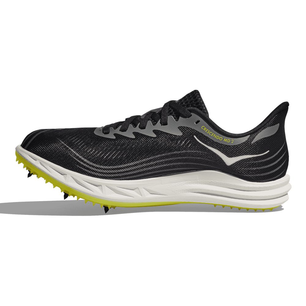 dm20素子白2黒2BS1 Hoka Crescendo MD 2 | Black/White | Unisex Middle-Distance Track