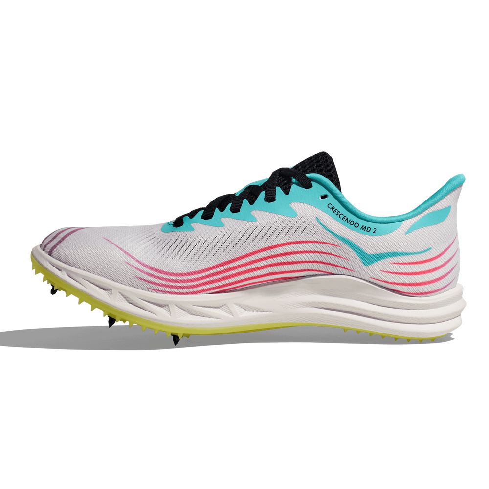 Hoka Crescendo MD White/Cielo Blue Unisex Middle-Distance