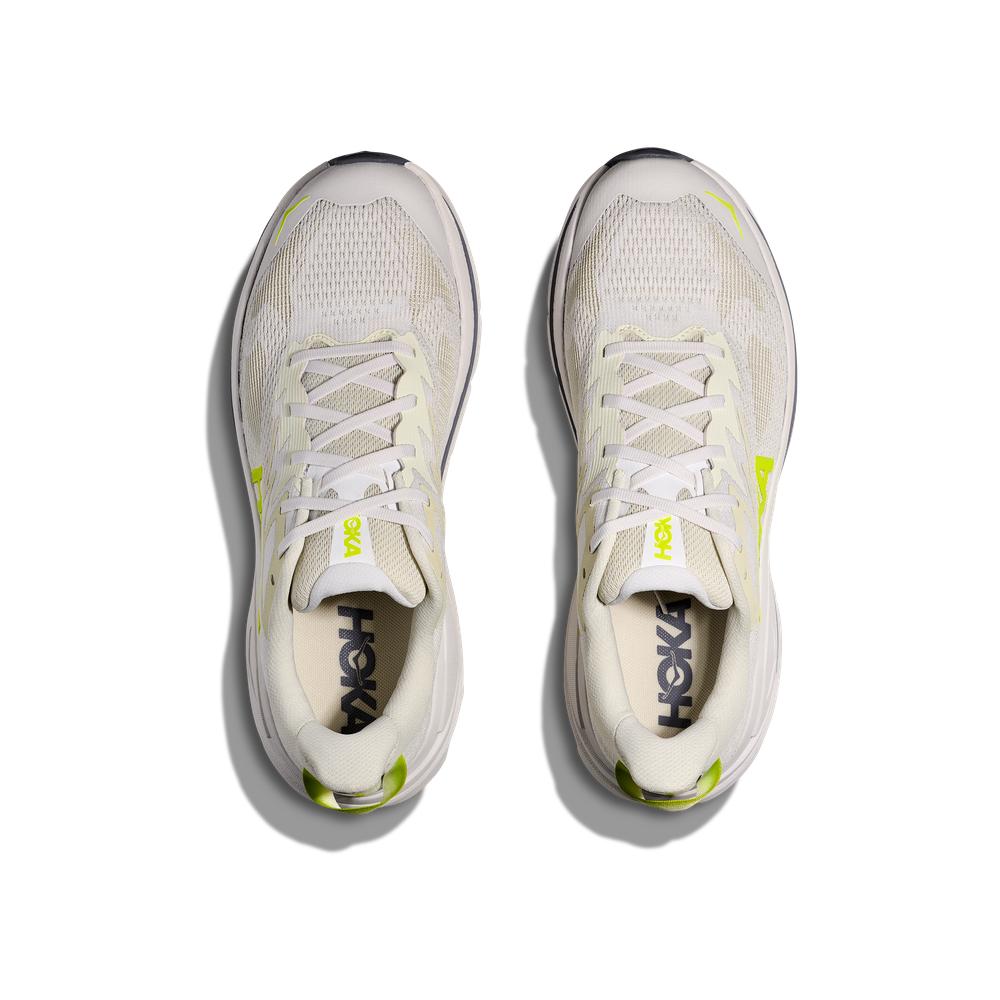 HOKA M CHALLENGER 8 - WHITE / NEON HOKA CITRUS - 1168716-WNH