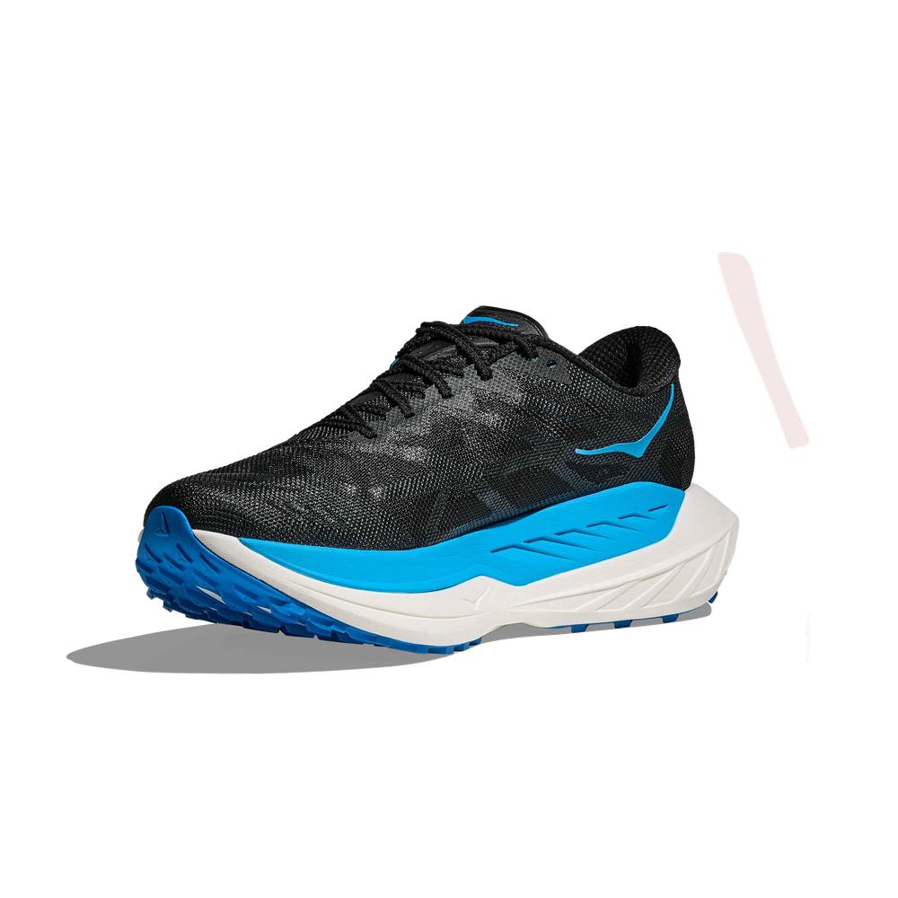 HOKA M ROCKET X TRAIL - BLACK / SKYWARD BLUE - 1176330-BKSK