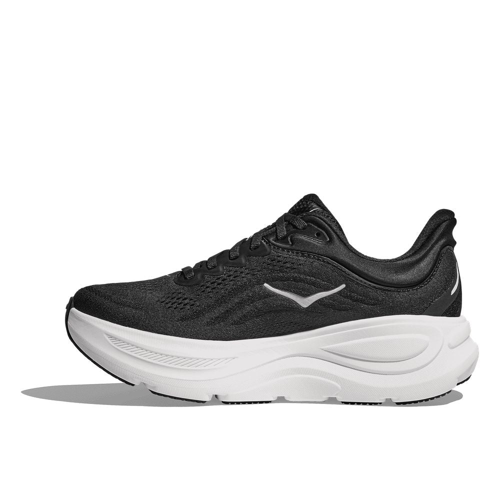 HOKA Men's Bondi 9 Black/White Running Shoes - 1162011-BWHT