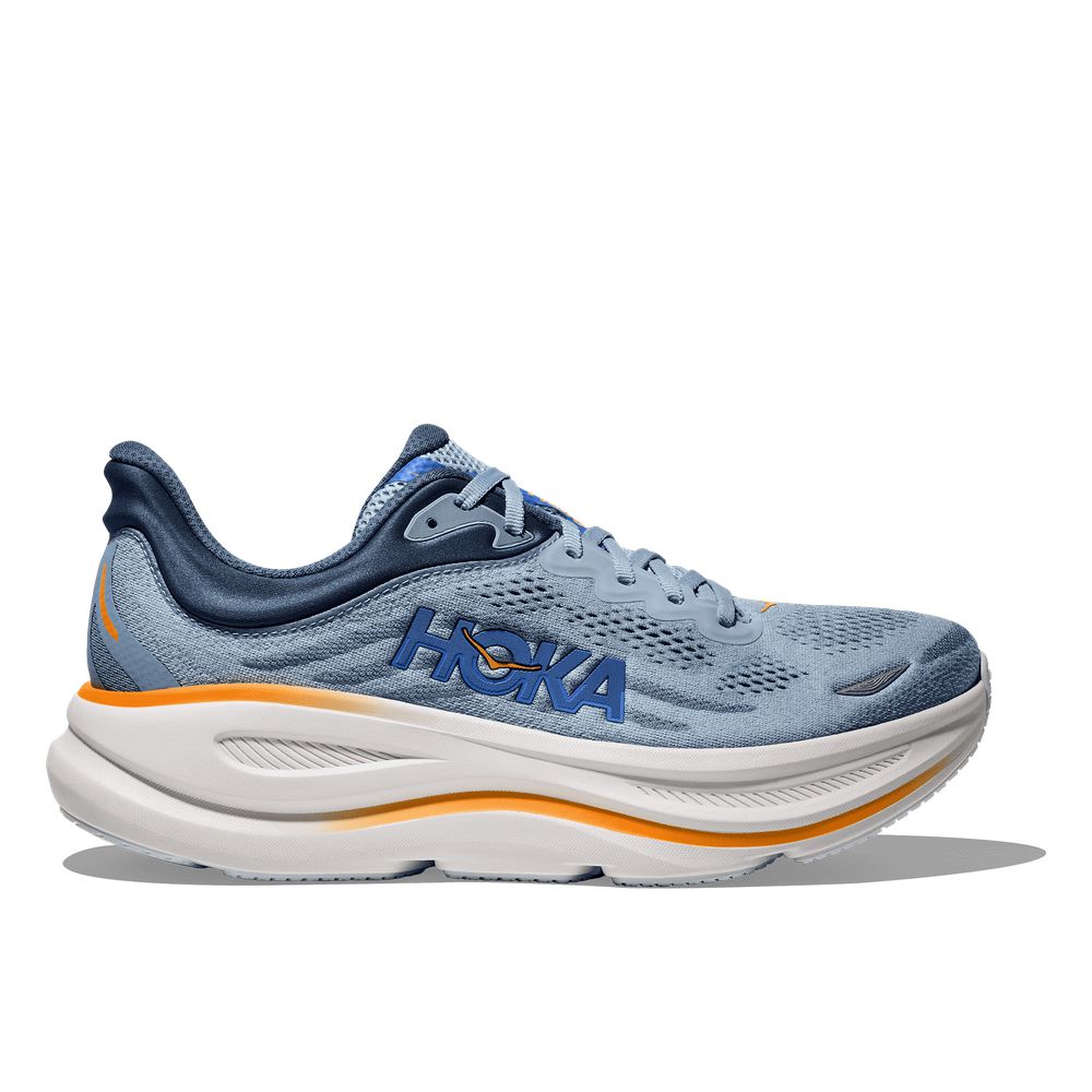 HOKA Men's Bondi 9 Drizzle/Downpour Running Shoes - 1162011-DNP