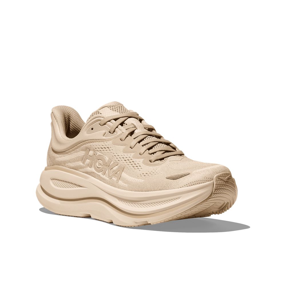 Hoka Bondi 9 | Oatmeal/Oat Milk | Men's High-Cushion Running Shoes