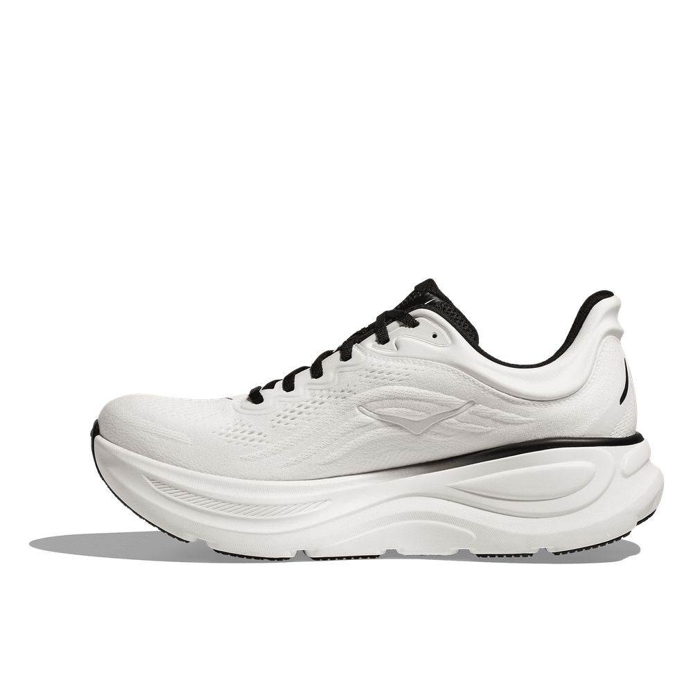 HOKA Men's Bondi 9 White/Black Running Shoes - 1162011-WBLC