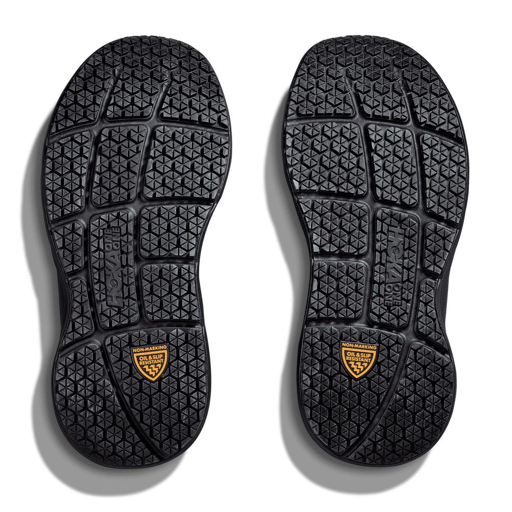 Hoka Bondi SR | Black/Black | Men's Slip-Resistant Walking Shoes