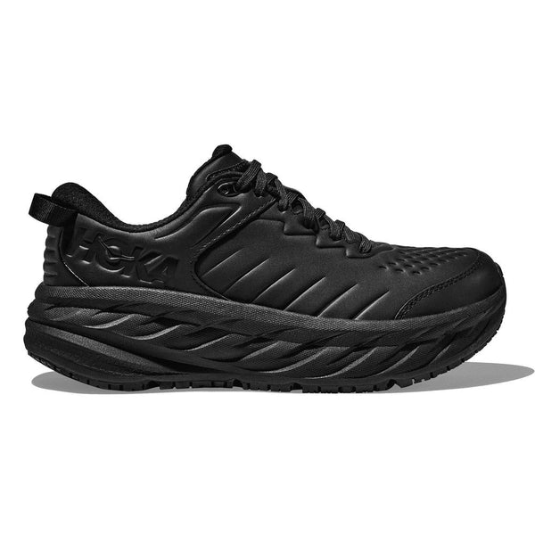 Hoka Bondi SR | Black/Black | Men's Slip-Resistant Walking Shoes