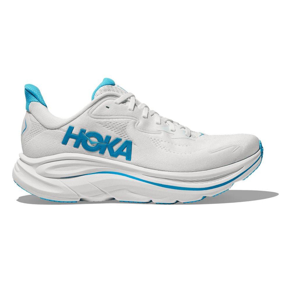 HOKA Clifton 10 | White/Blue | Men's Neutral Running Shoes
