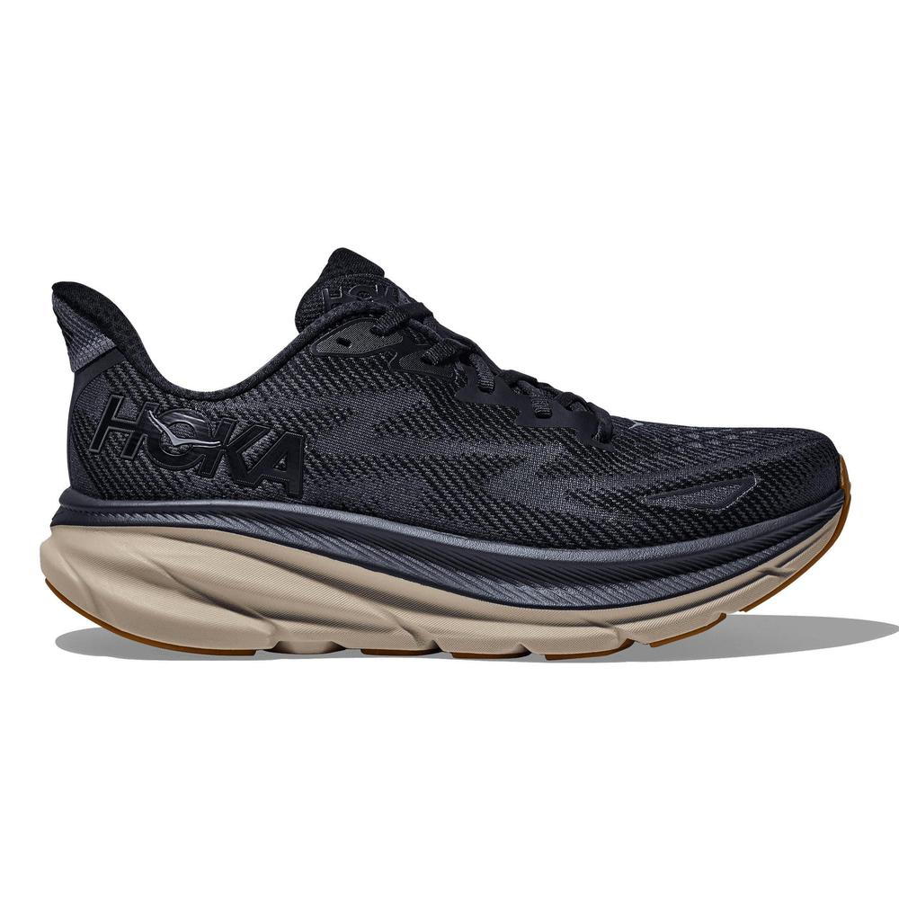 HOKA Men's CLIFTON 9 - BLACK-VARSITY NAVY - 1127895-BYN