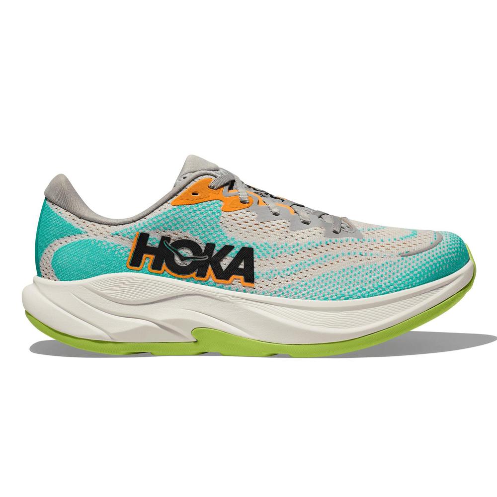 HOKA Men's Rincon 4 - Stellar Grey/Electric Aqua - 1155130-CCQ