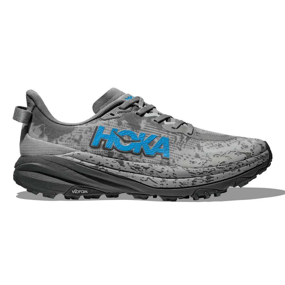 HOKA Men's Speedgoat 6 - Galactic Grey/Hoka Blue - 1147791-GCG