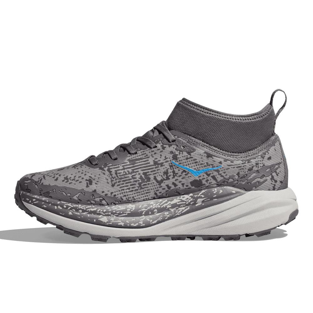 HOKA Men's Speedgoat 6 Mid GTX - Satellite Grey/Stardust - 1155152-SLTG