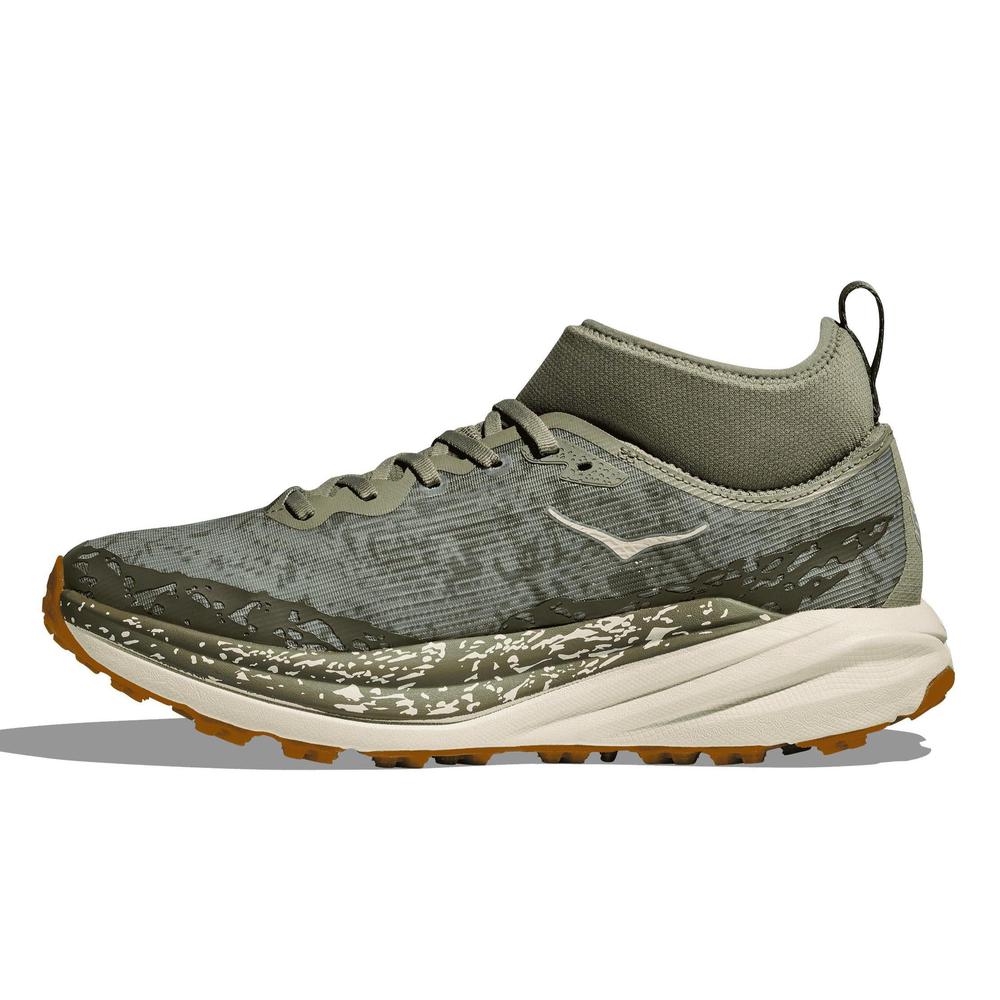 HOKA Men's Speedgoat 6 Mid GTX - Sea Moss/Oat Milk - 1155152-SMLK