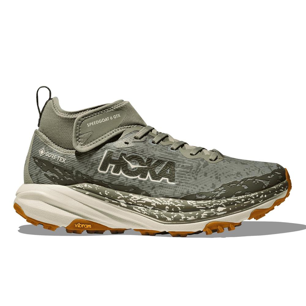 HOKA Men's Speedgoat 6 Mid GTX - Sea Moss/Oat Milk - 1155152-SMLK