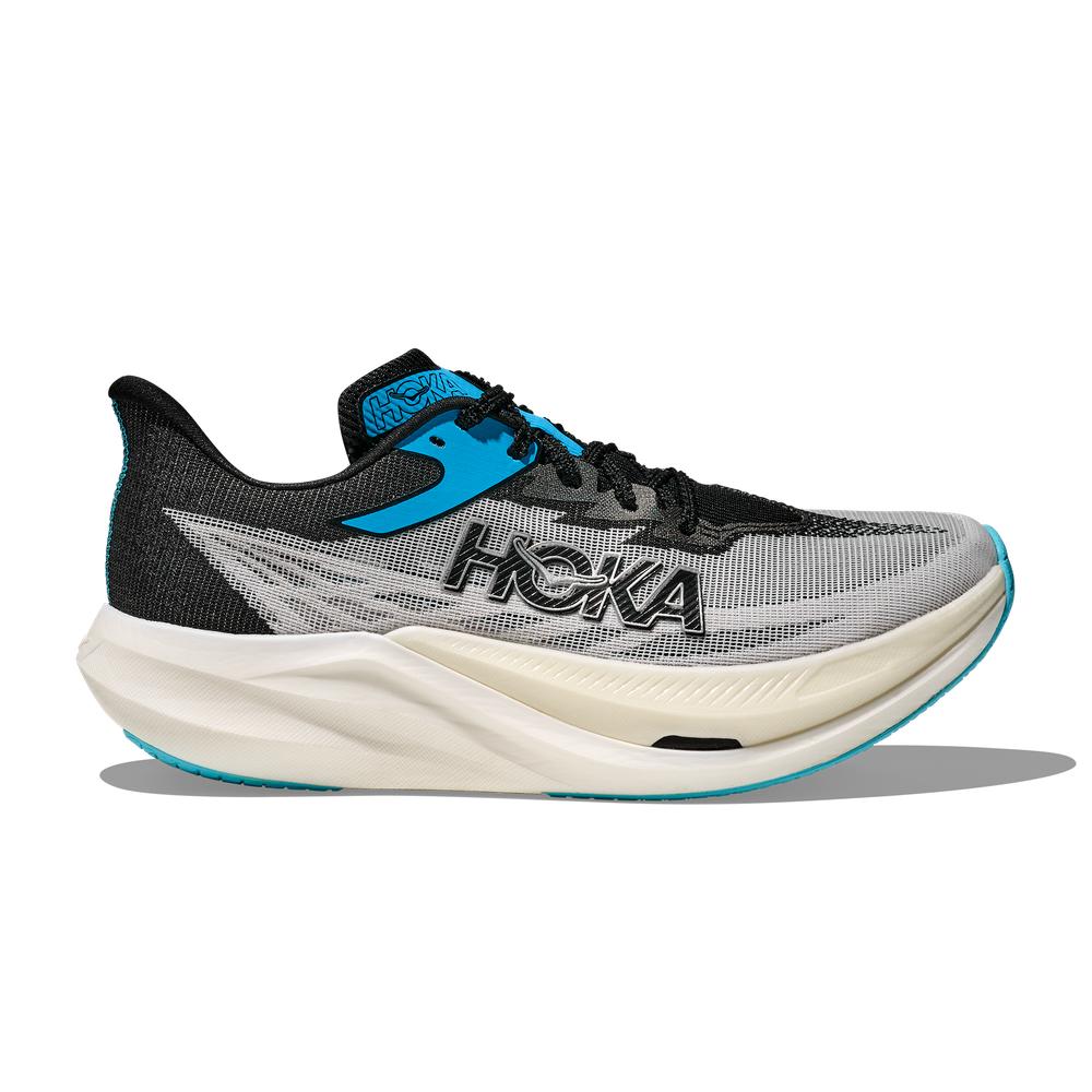 HOKA U ROCKET X 3 - WHITE / BLACK - 1168724-WBLC