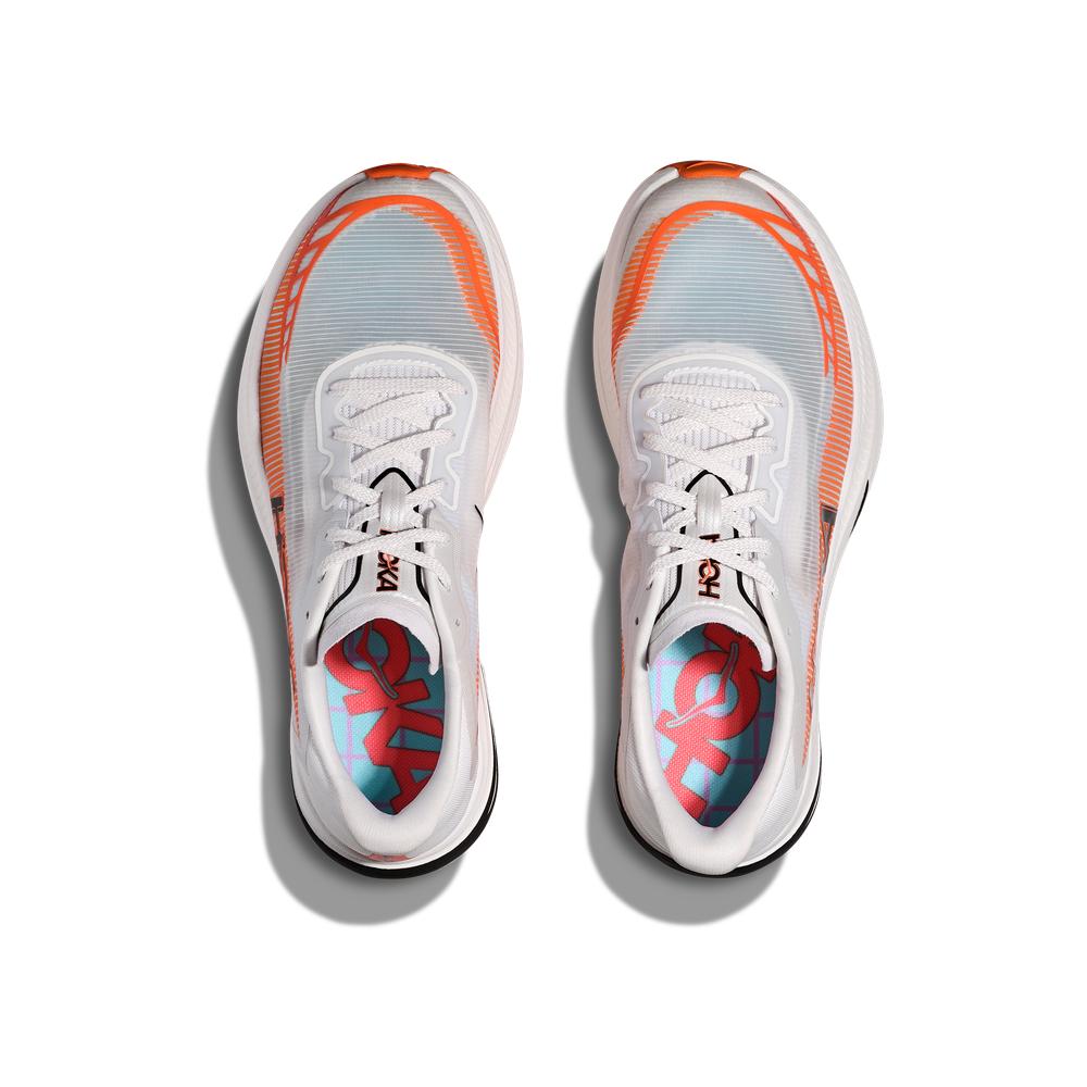 HOKA Cielo x1 2.0 | Frost/Lava | Unisex Carbon-Plated Racing Shoes