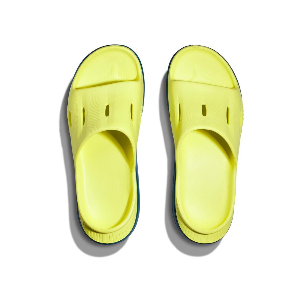 HOKA Unisex Ora Recovery Slide 3 - EVENING PRIMROSE/DEEP LAGOON - 1135061-EPDL