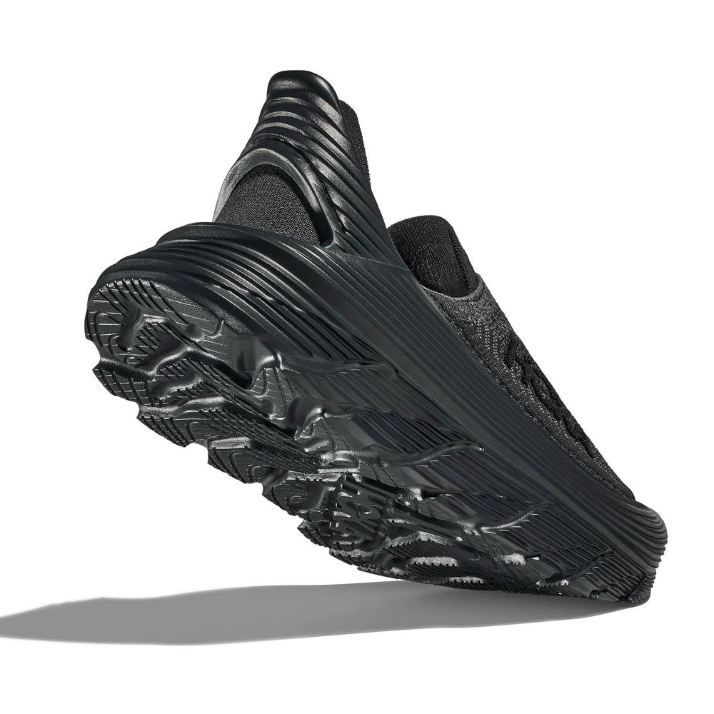 HOKA Restore TC | Black/Black | Unisex Slip-On Running Shoe