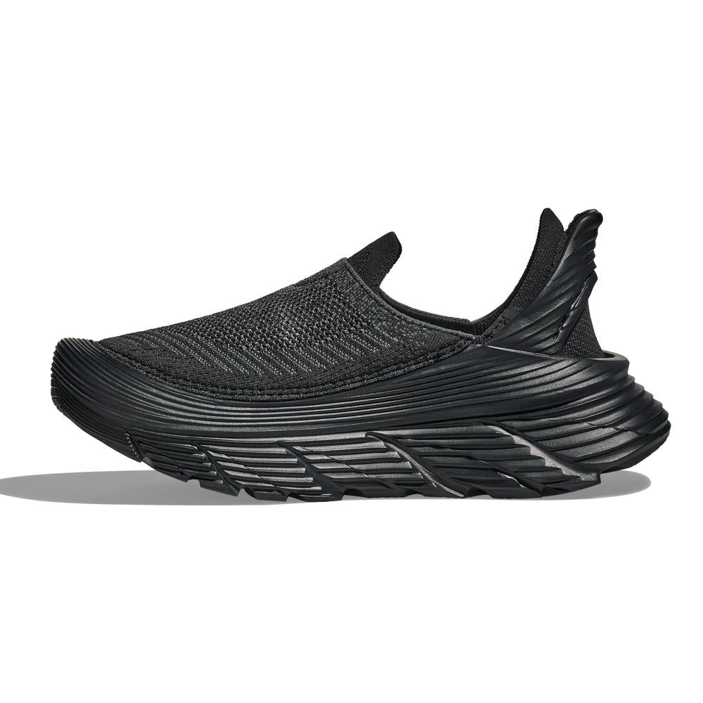 HOKA Restore TC | Black/Black | Unisex Slip-On Running Shoe