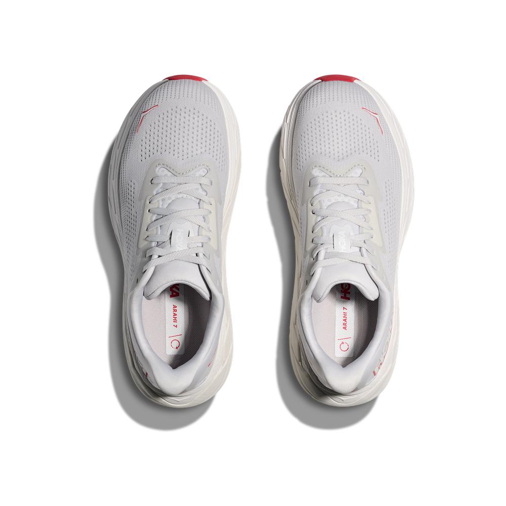 HOKA W ARAHI 7 - COSMIC GREY / RUBY RED - 1147851-CRBY
