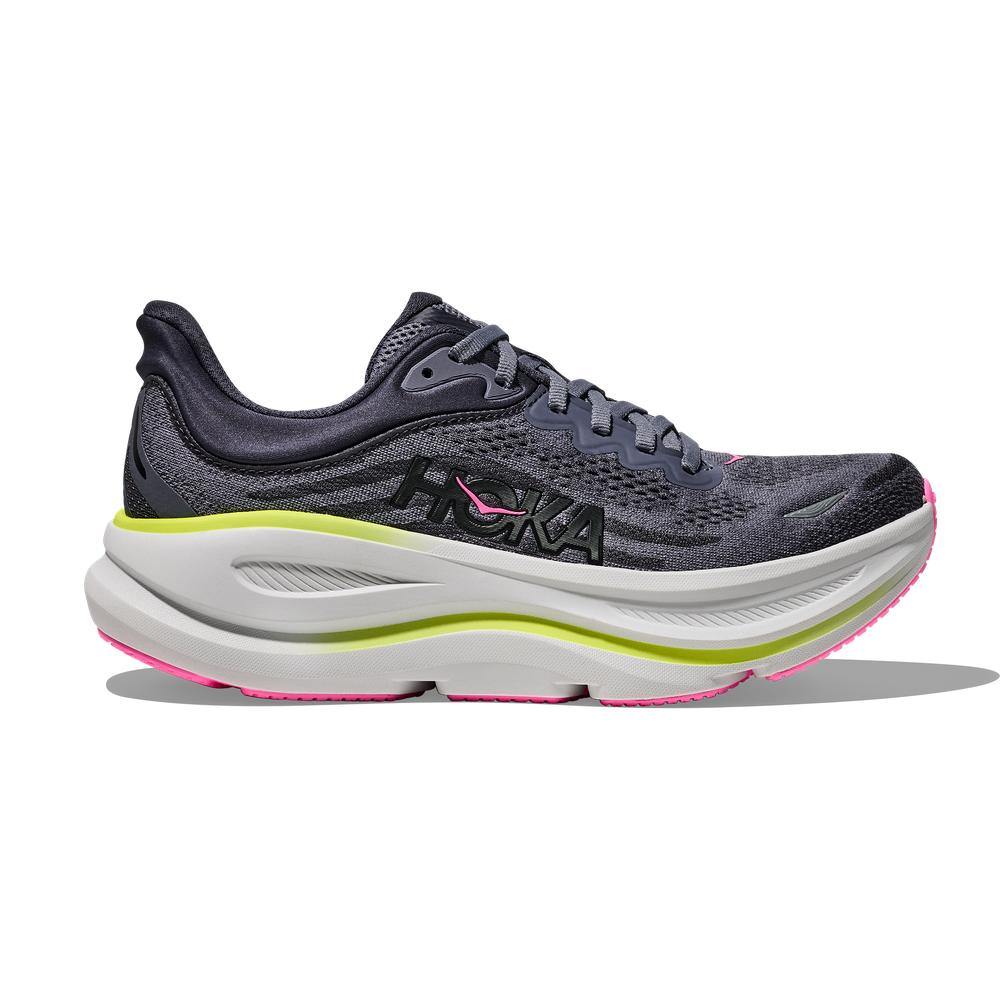 HOKA W BONDI 9 - CHARCOAL GREY / GREY SKIES - 1162012-CYG