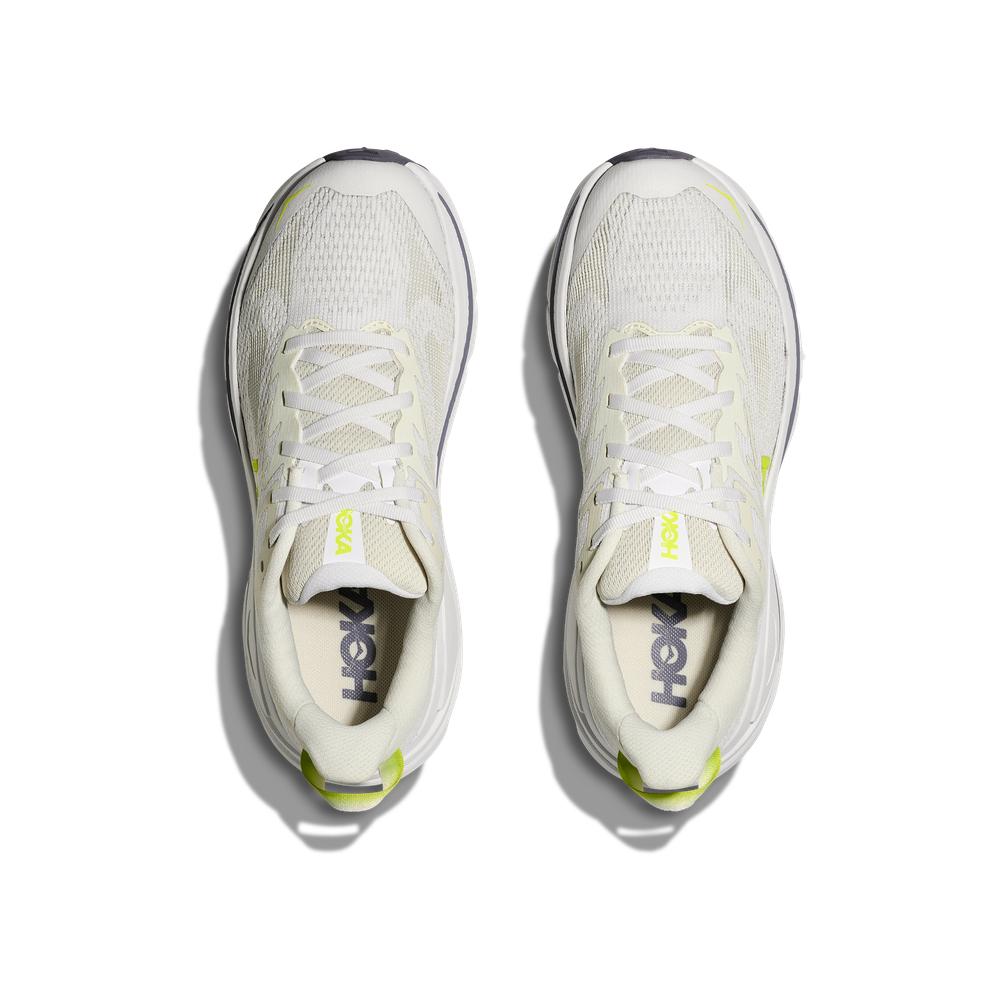 Hoka Challenger 8 | White/Neon Hoka Citrus | Women's Cushioned