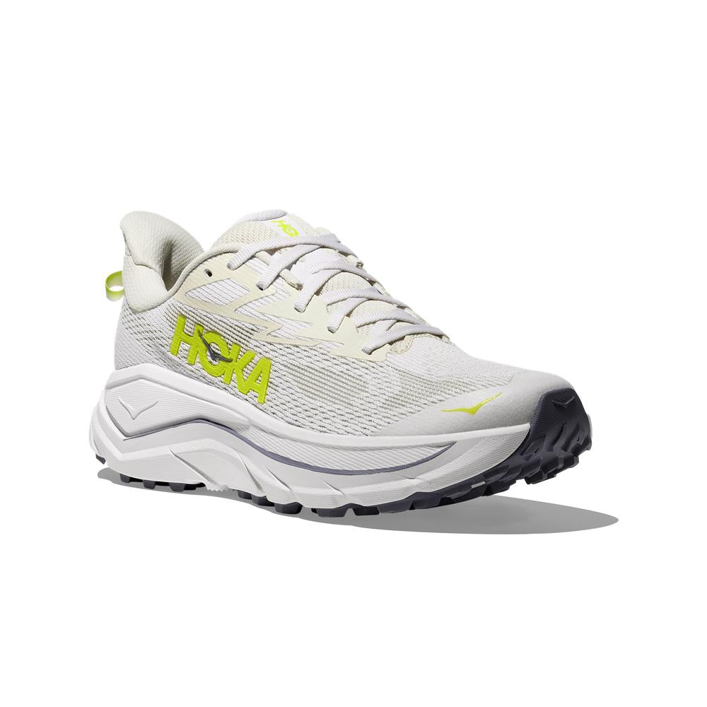 Hoka Challenger 8 | White/Neon Hoka Citrus | Women's Cushioned