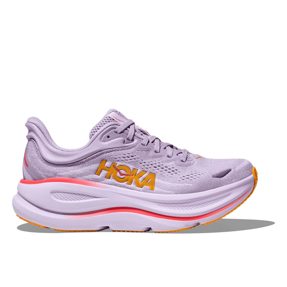 HOKA Women's Bondi 9 Aster Flower/Starlight Glow Running Shoes - 1162012-AGH