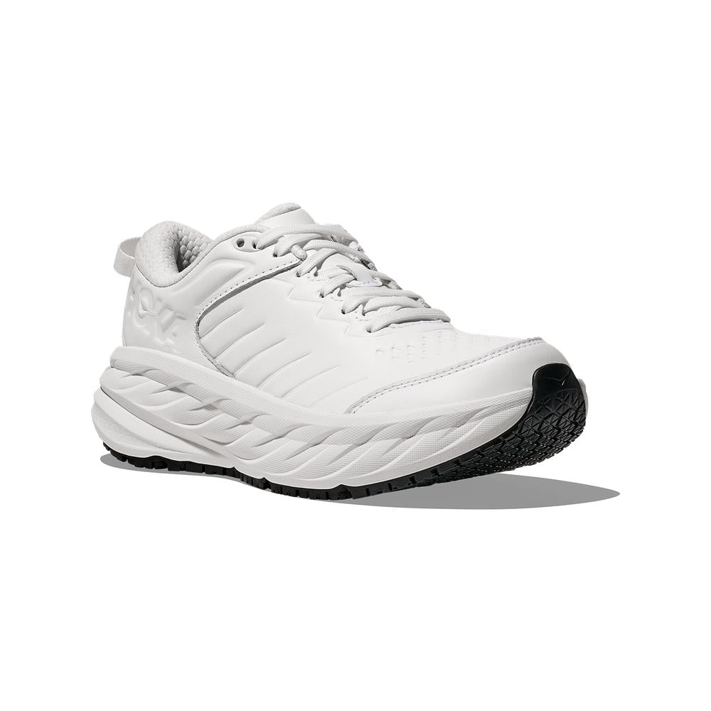 Hoka Bondi SR | Frost/Frost | Women's Slip-Resistant Walking Shoes