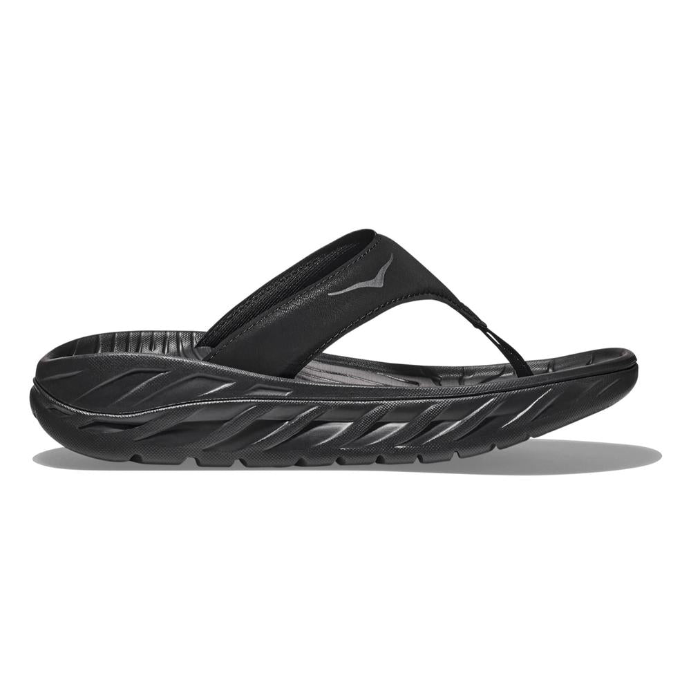 HOKA Women's Ora Recovery Flip - BLACK/DARK GULL GRAY - 1117910-BDGGR