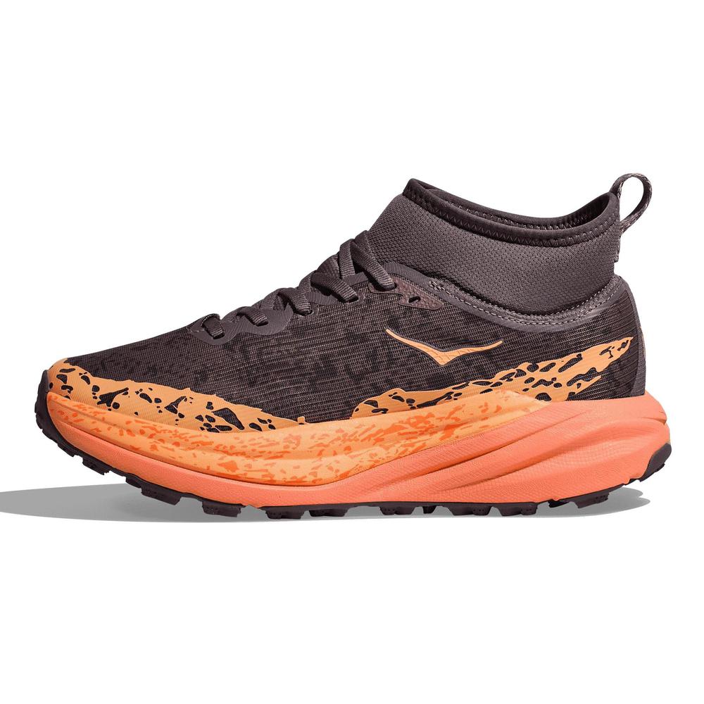 HOKA Women's Speedgoat 6 Mid GTX - Galaxy/Guava - 1155153-GGV