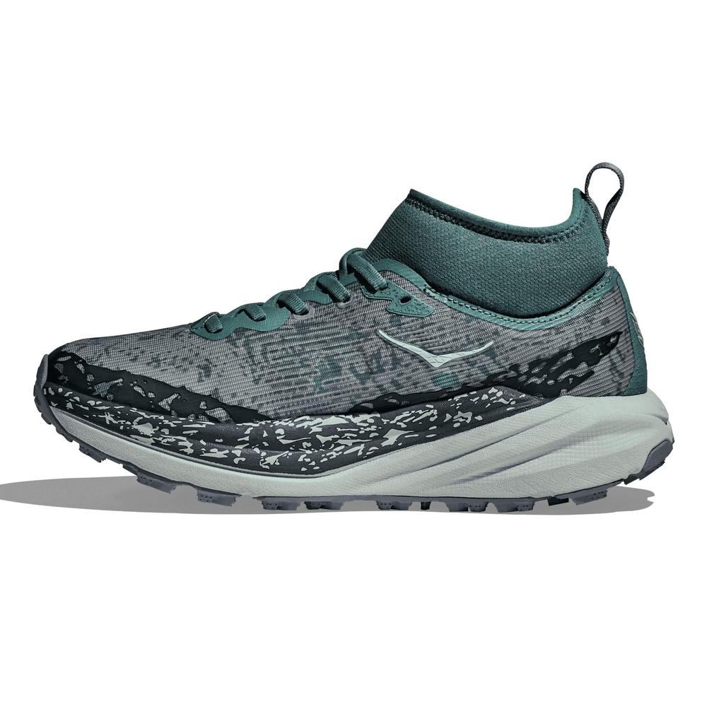 HOKA Women's Speedgoat 6 Mid GTX - Mountain Fog/Droplet - 1155153-MFGD