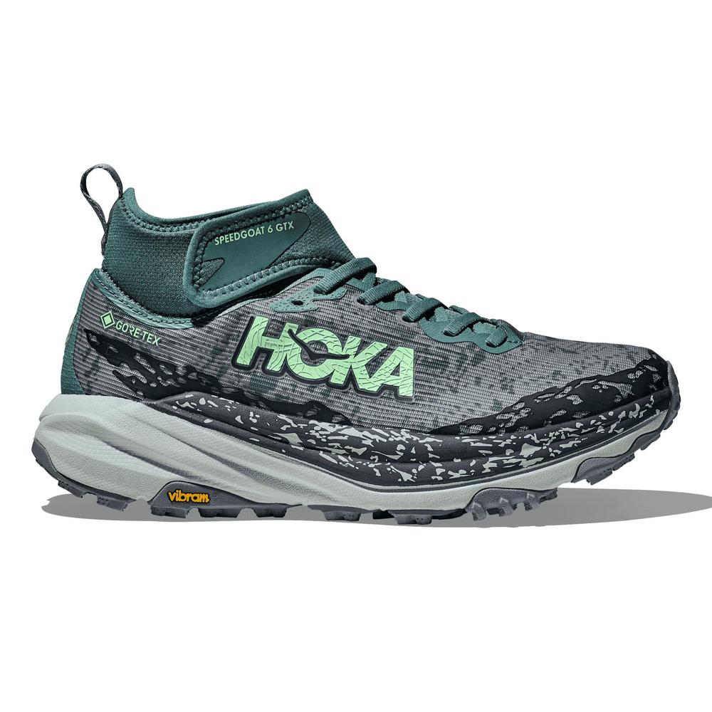 HOKA Women's Speedgoat 6 Mid GTX - Mountain Fog/Droplet - 1155153-MFGD