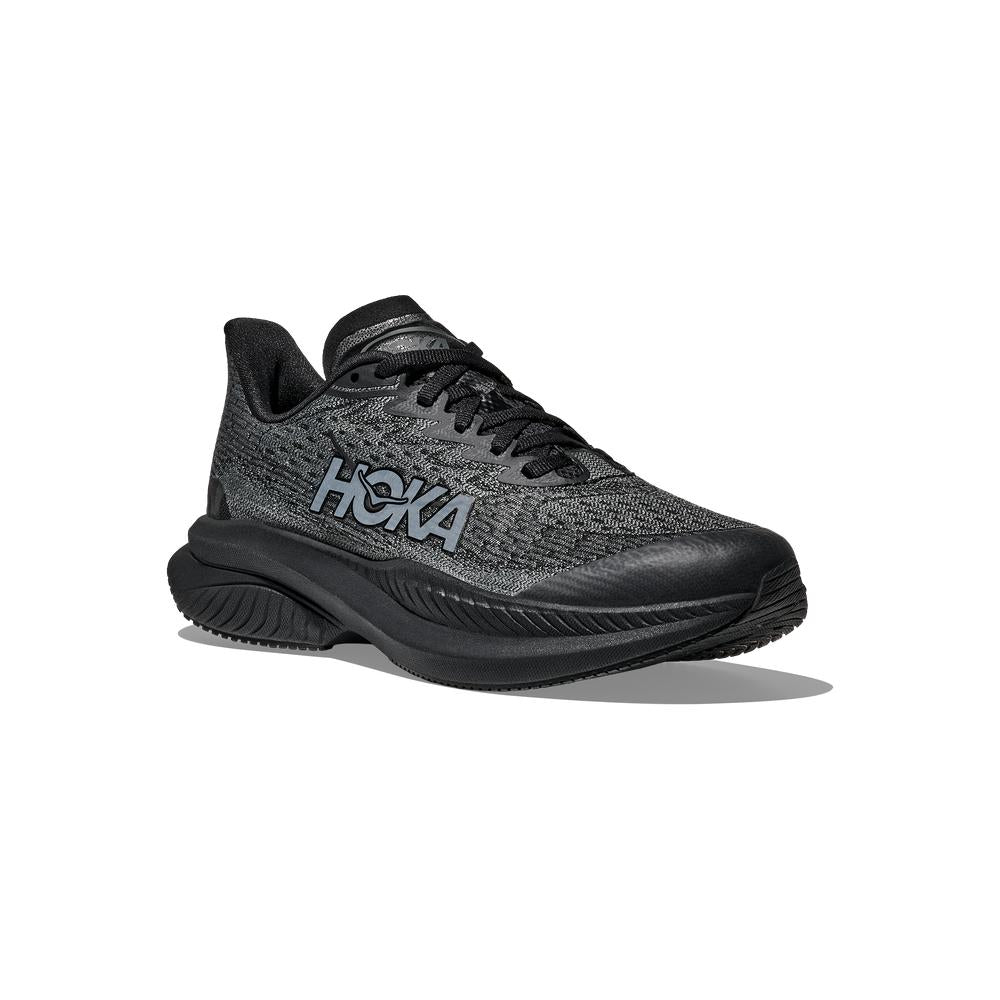 未使用 hoka mach 6 26センチ　マッハ　ランニング　ブラック　2E HOKA Mach 6 | Black/Black | Youth Running and Walking Shoe