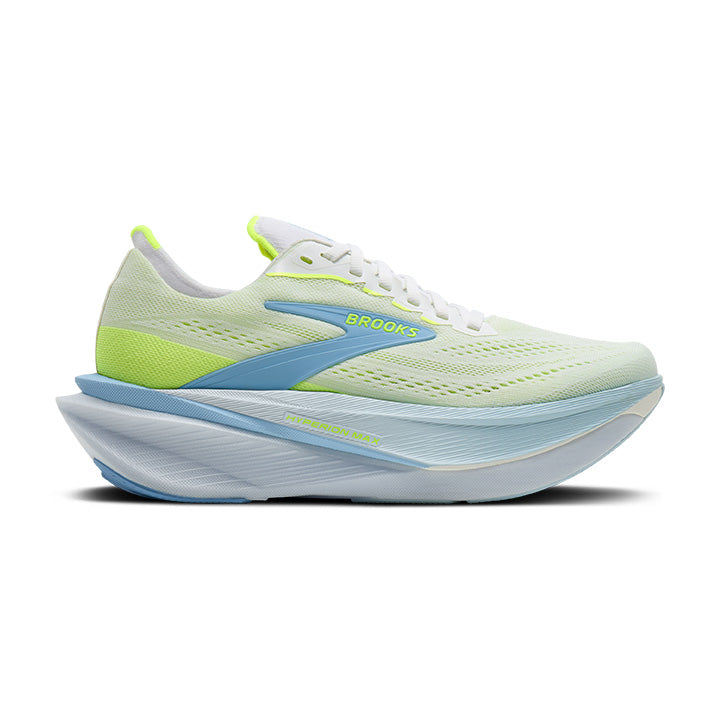 1204871B130 | right | Image of Brooks Women's Hyperion Max 4 shoe in White / Blue / Nightlife