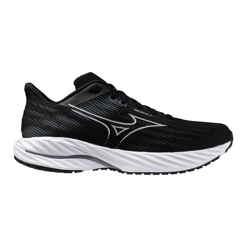 MIZUNO Men's Wave Inspire 21, Black-Silver - 411490.9073.070