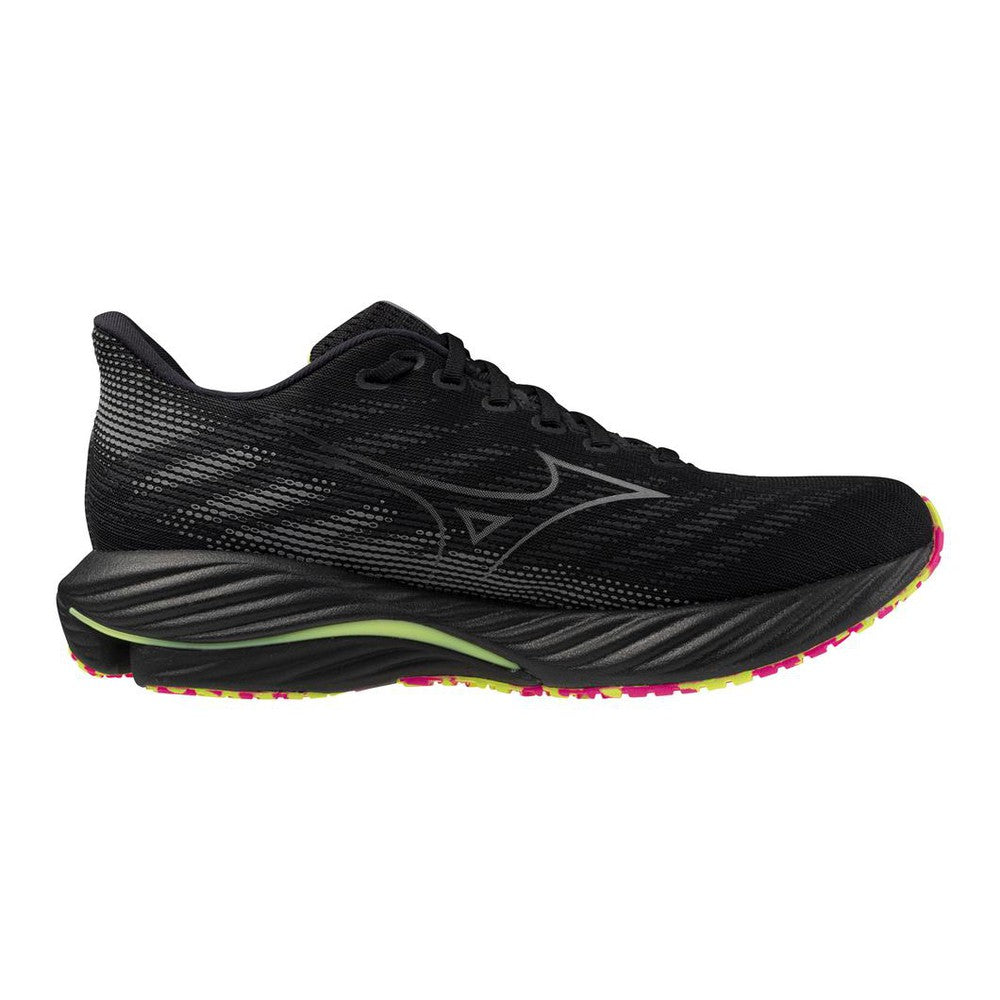 MIZUNO Men's Wave Rider 28, Black-Pink Tetra - 411456.90PT.070