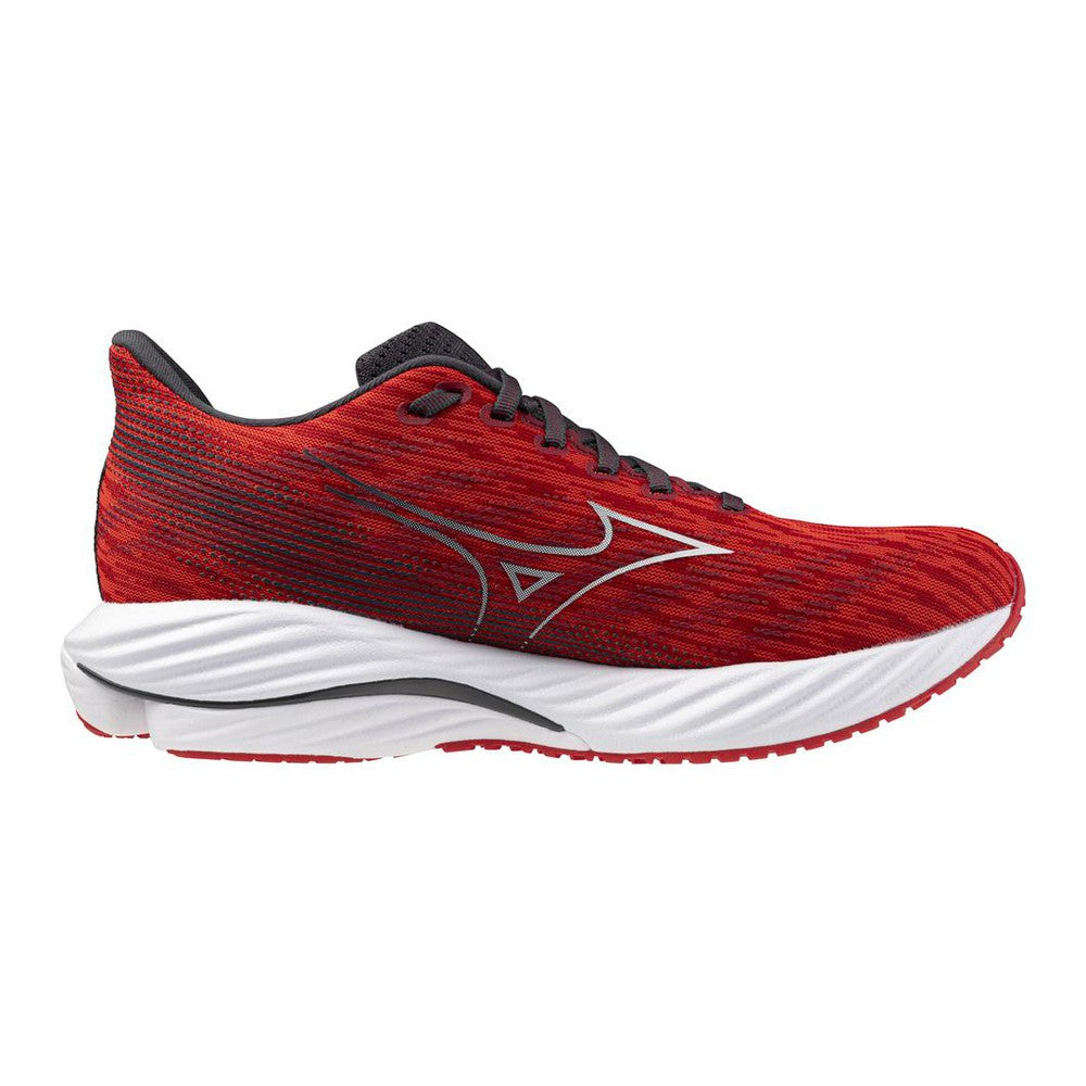 MIZUNO Men's Wave Rider 28, High Risk Red-White - 411456.1G00.070