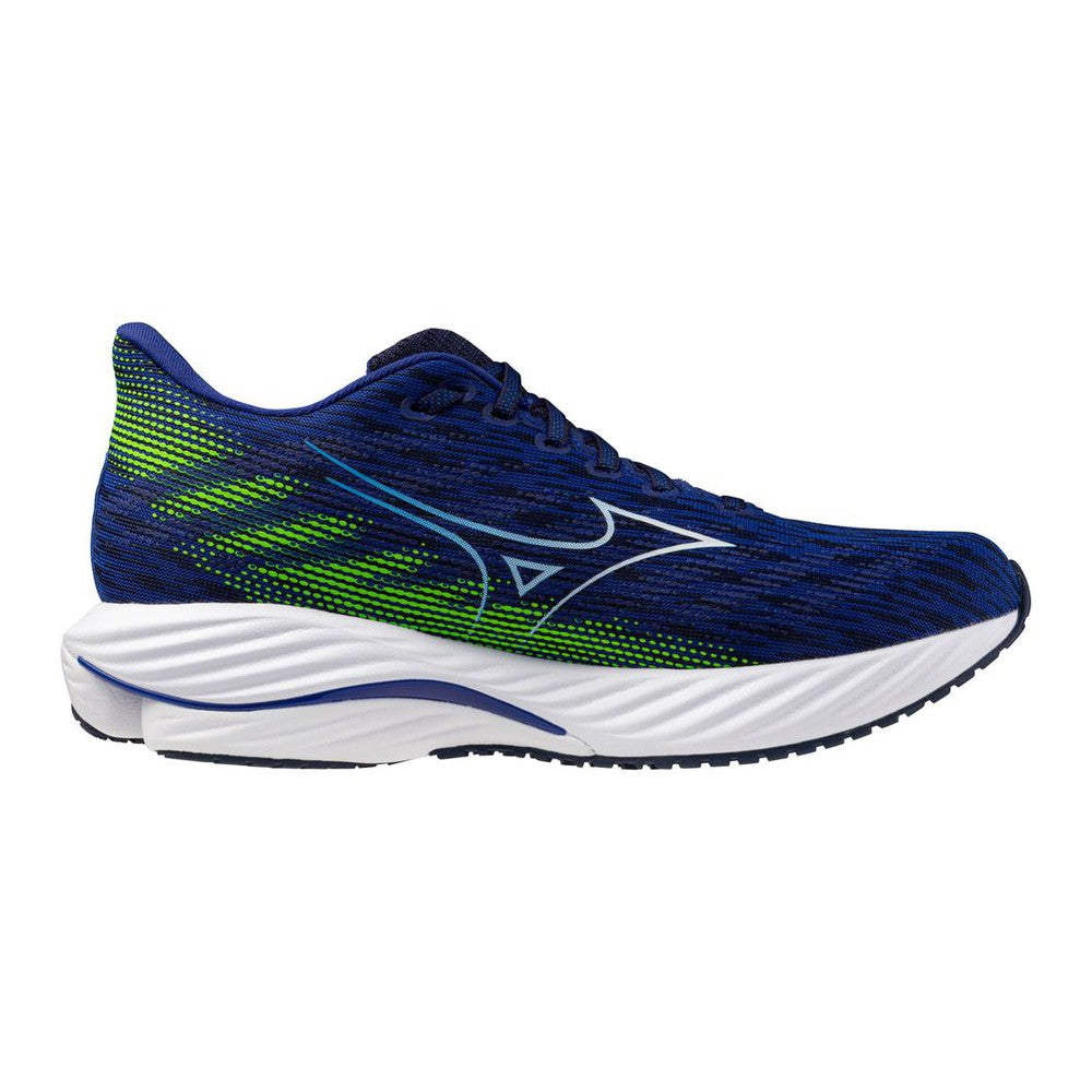 MIZUNO Men's Wave Rider 28, Reflex Blue-White - 411456.RB00.070