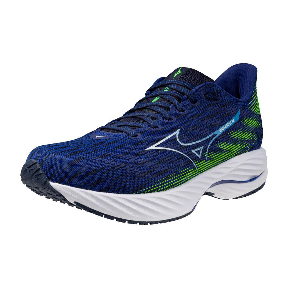 Mizuno Wave Rider 28 | Reflex Blue/White | Men's Neutral Running