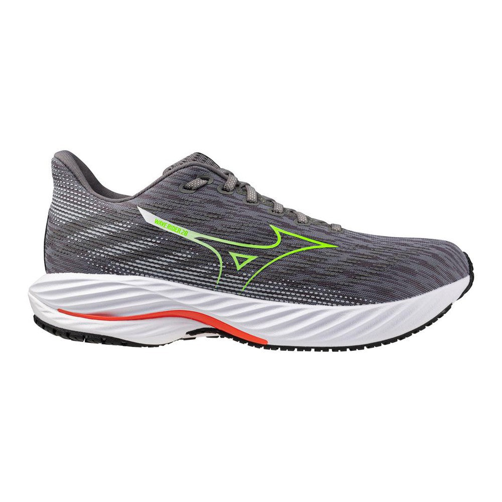 MIZUNO Men's Wave Rider 28, Tradewinds-Green Gecko - 411456.9T4W.070