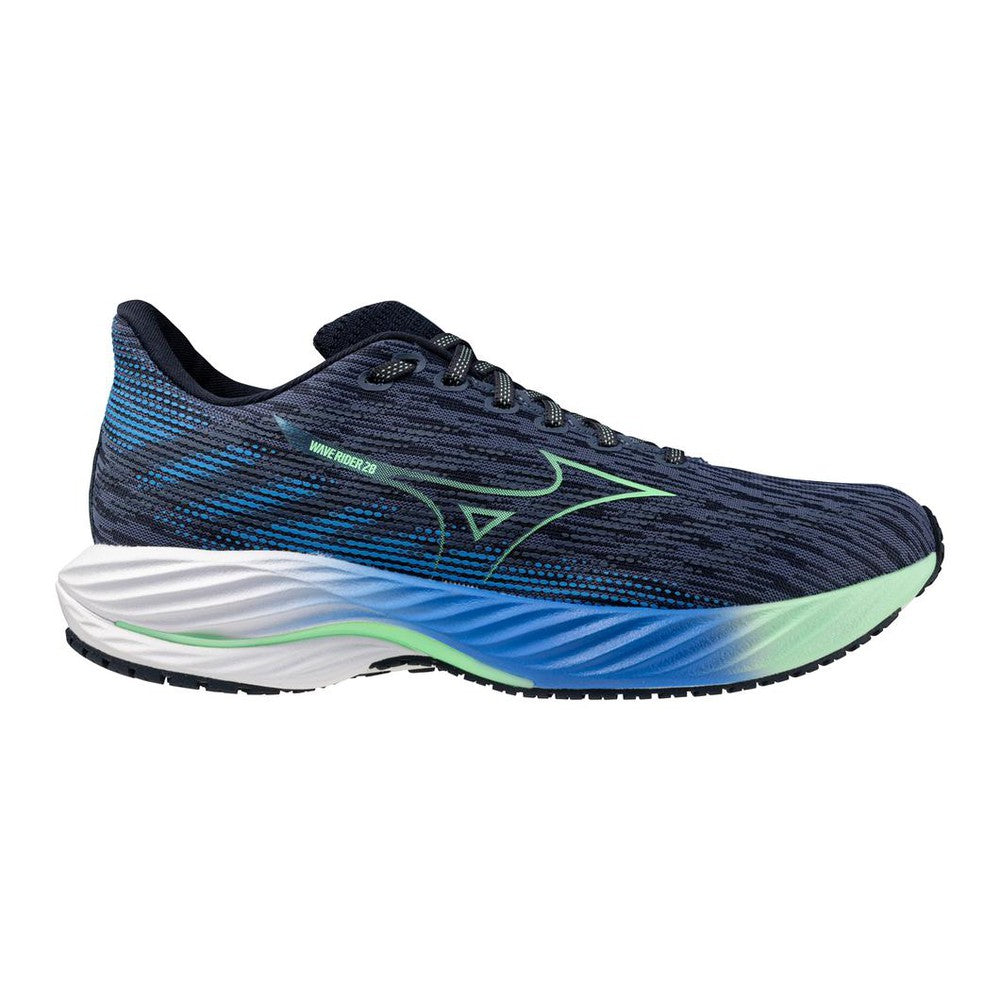 Mizuno Wave Rider 28 | Vintage Indigo/Neo Mint | Men display picture 1