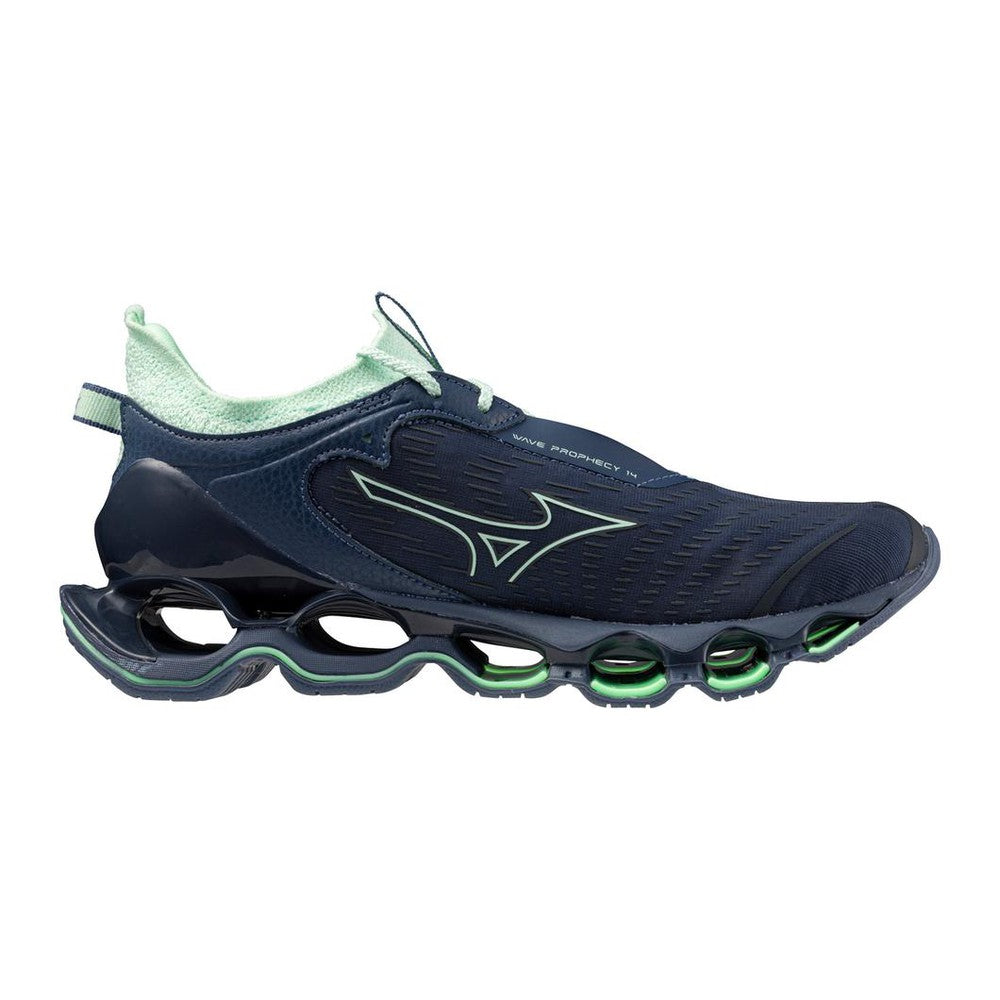 MIZUNO Women's Wave Prophecy 14, Vintage Indigo-Bay - 411505.8Z59.060