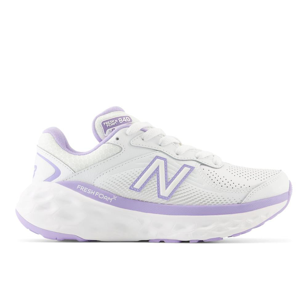 New Balance Fresh Foam X 840F White/Lilac Glo Women's Waling