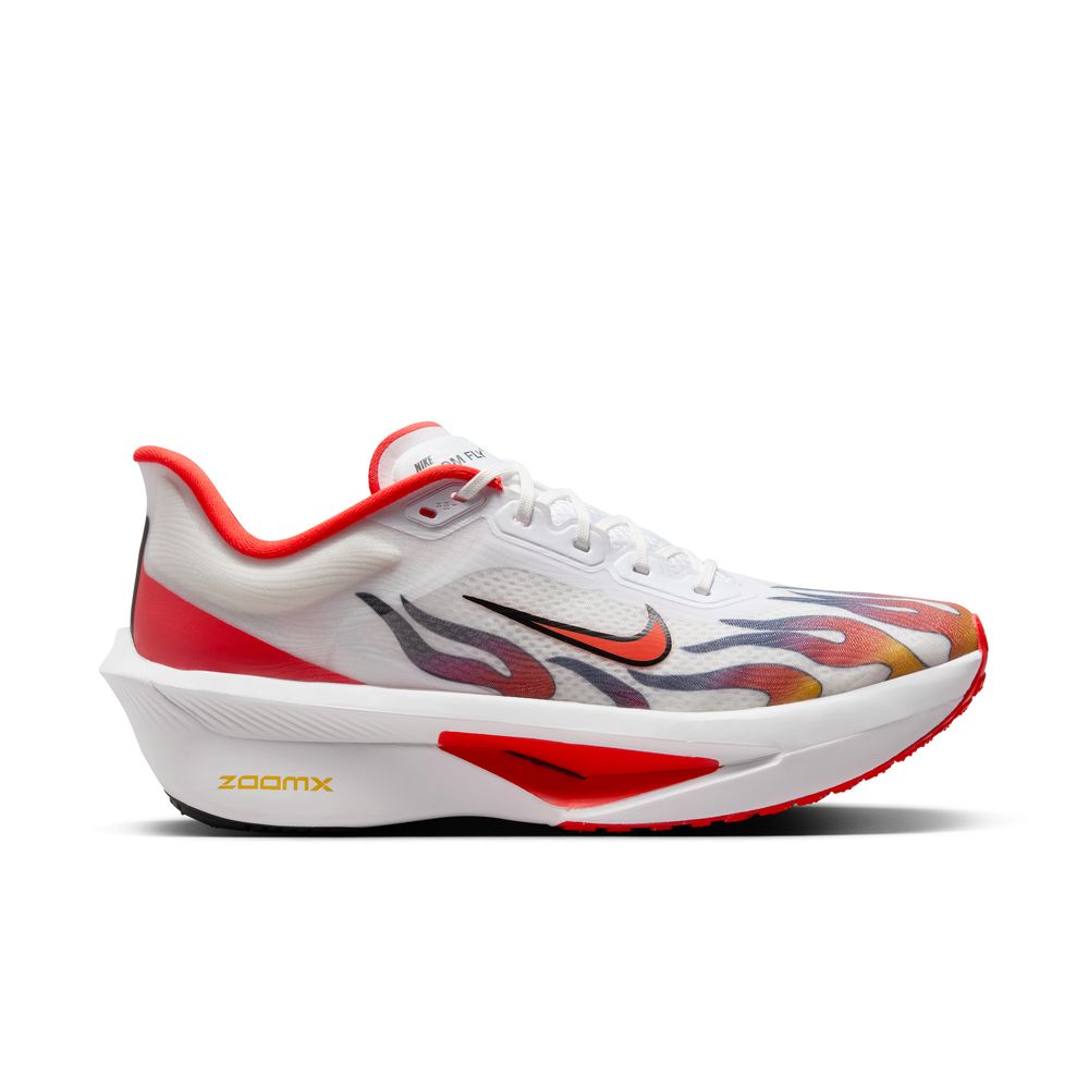 NIKE Men's Zoom Fly 6 Premium - Premium-White-Habanero Red-Black-University Red - HQ3498-100