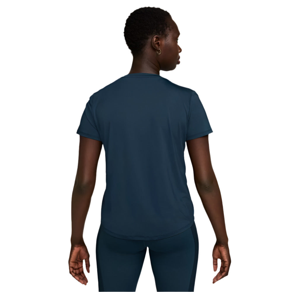 NIKE Women's One Classic Short Sleeve - Armory Navy-Black - FN2798-478