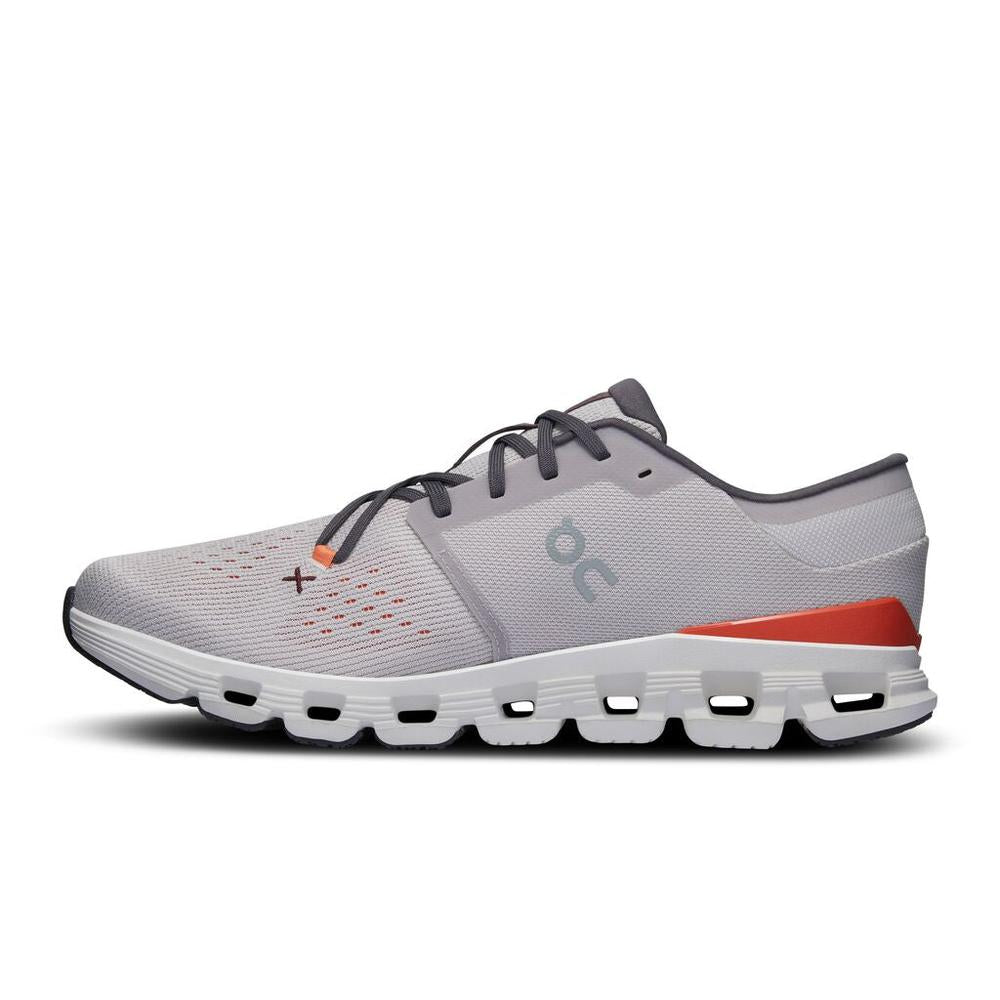 ON Men's Cloud X 4 - Silver-Flame - 3ME30042905