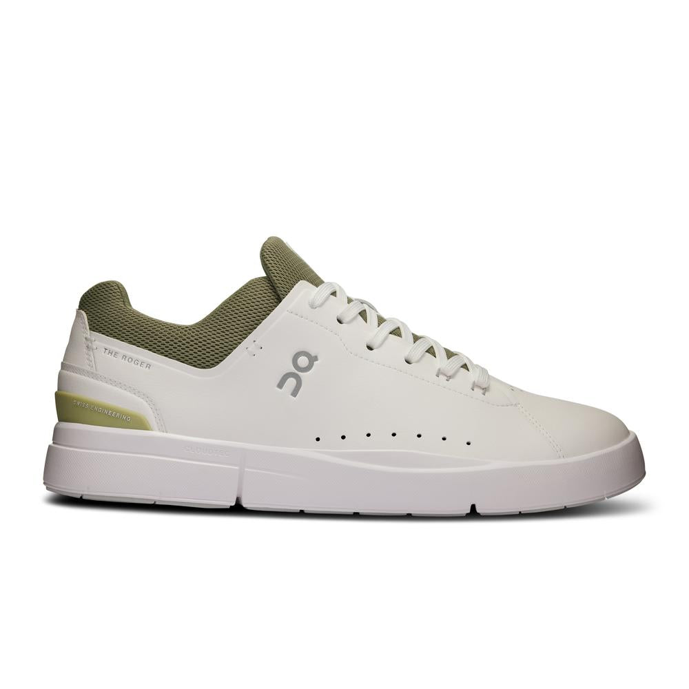 ON Men's The ROGER Advantage - White-Olive - 3MD10641528