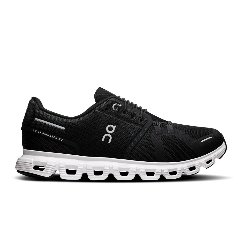 On Cloud 6 | Black/White | Women's All-Day Running Shoes