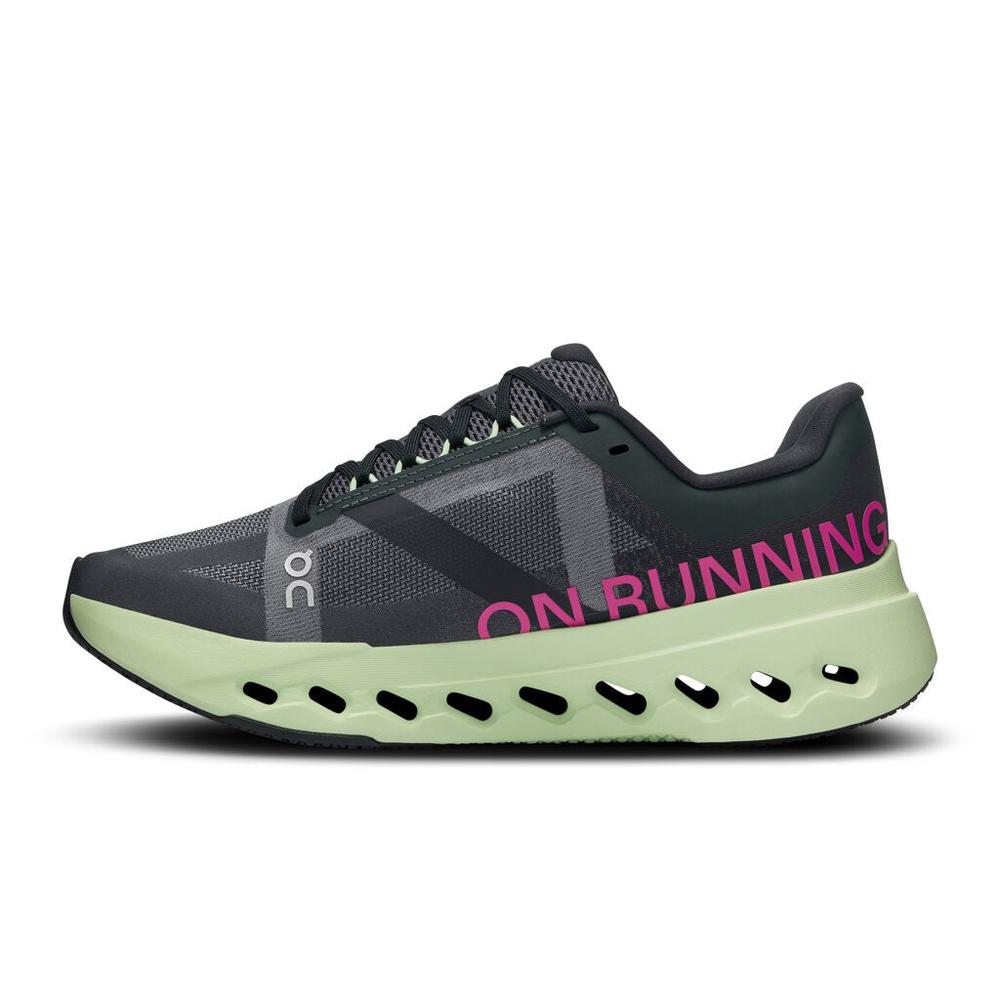 ON Women's Cloudsurfer Next - Black-Lima - 3WE30052535