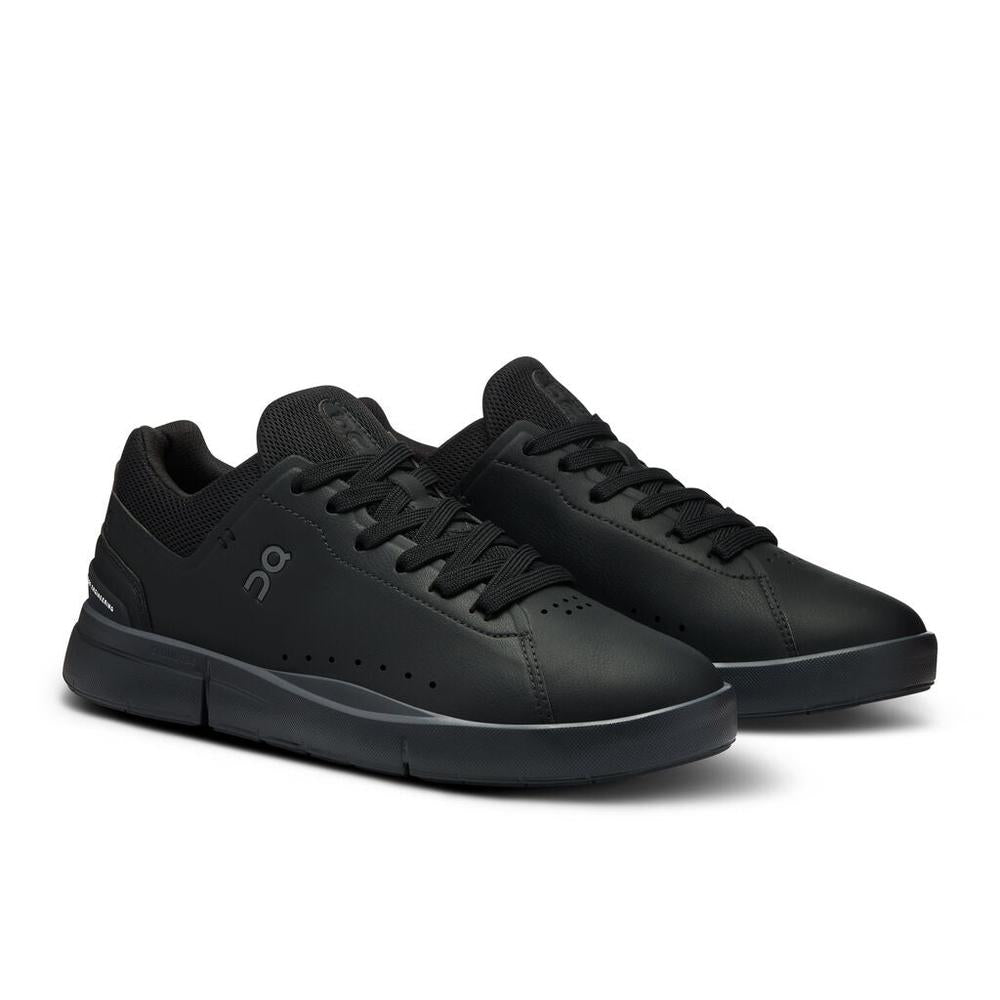 On THE ROGER ADVANTAGE | All Black | Women's Casual Sneakers
